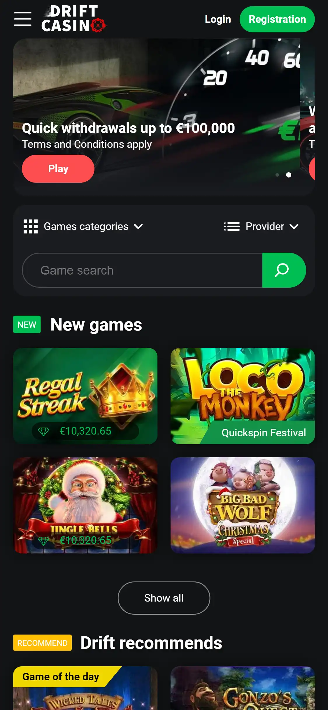 Casino Drift Mobile Review
