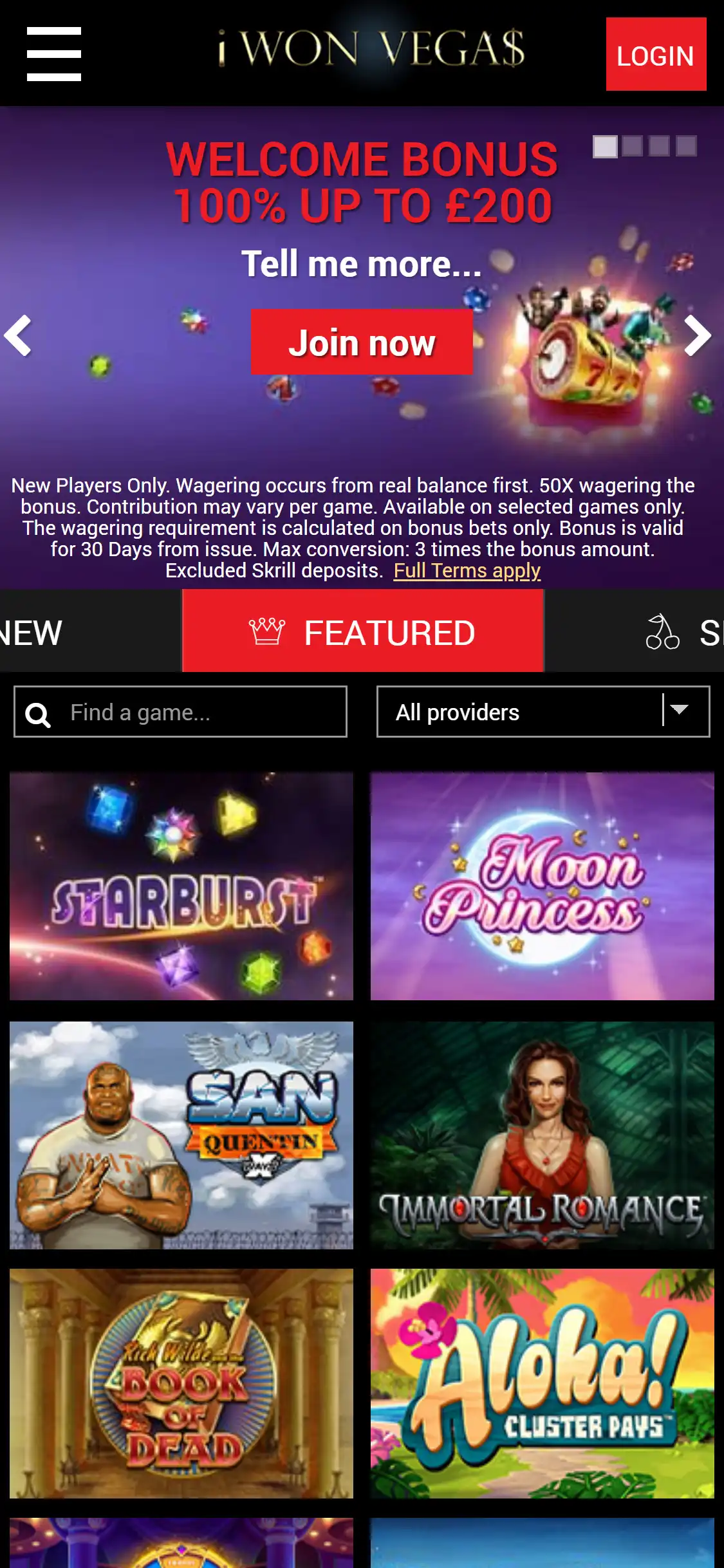 iWonVegas Casino Mobile Review