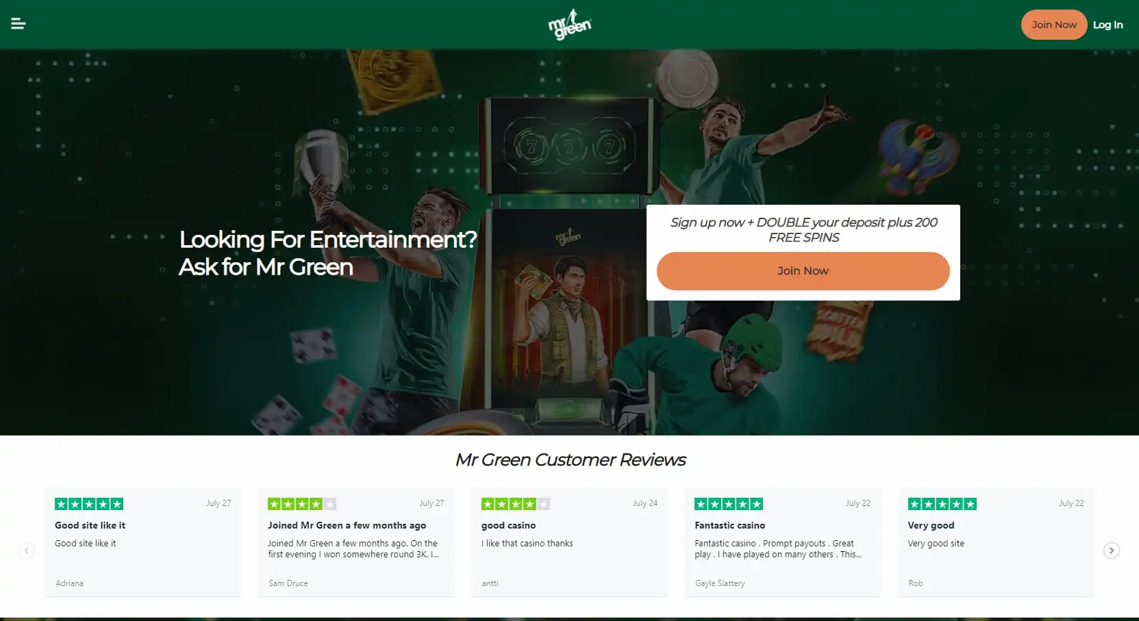 Mr Green Casino Review
