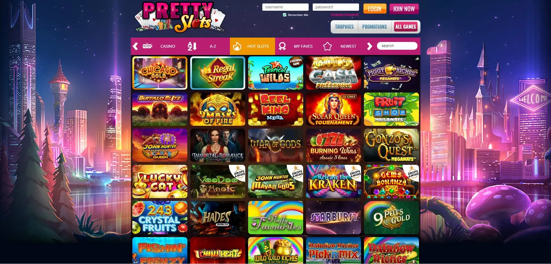 Pretty Slots Casino Games