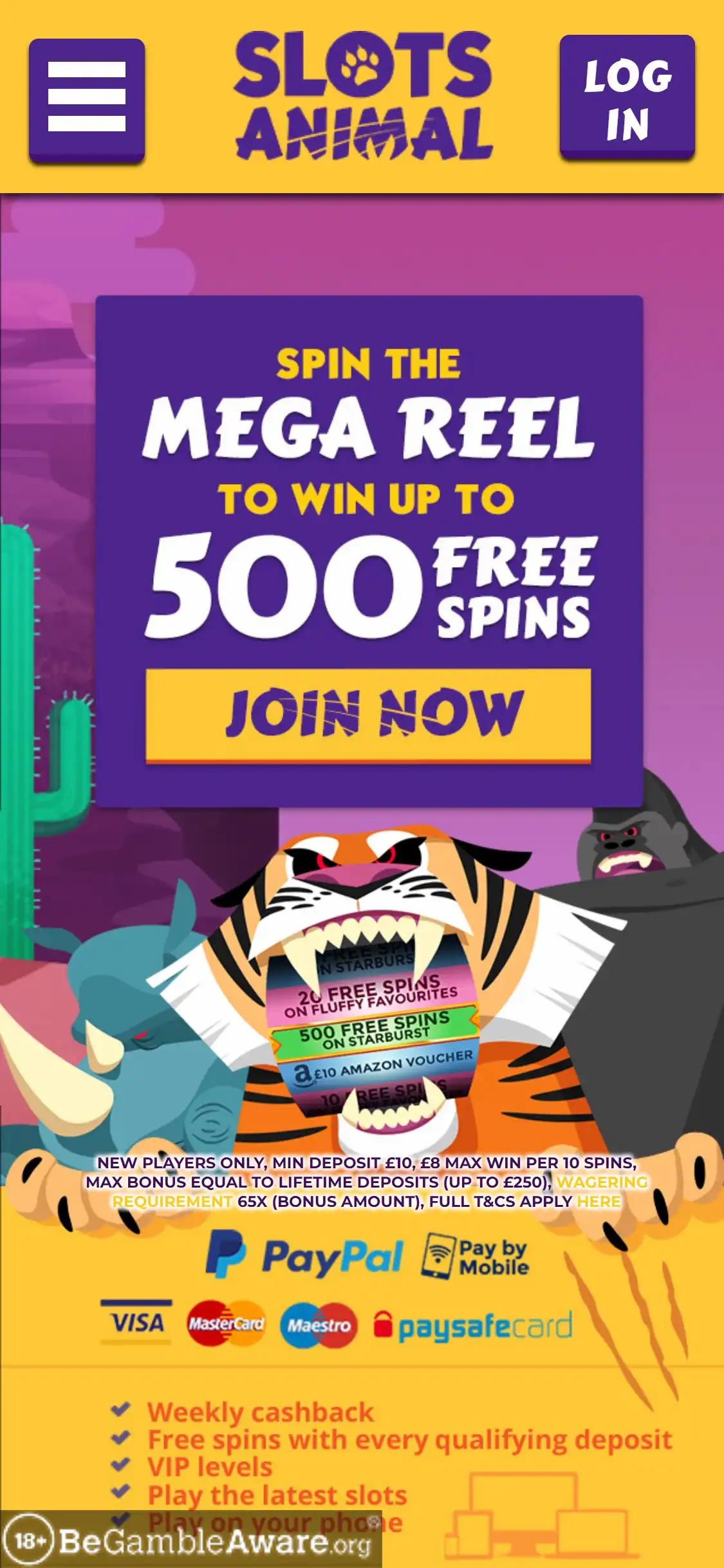 Slots Animal Casino Mobile Review