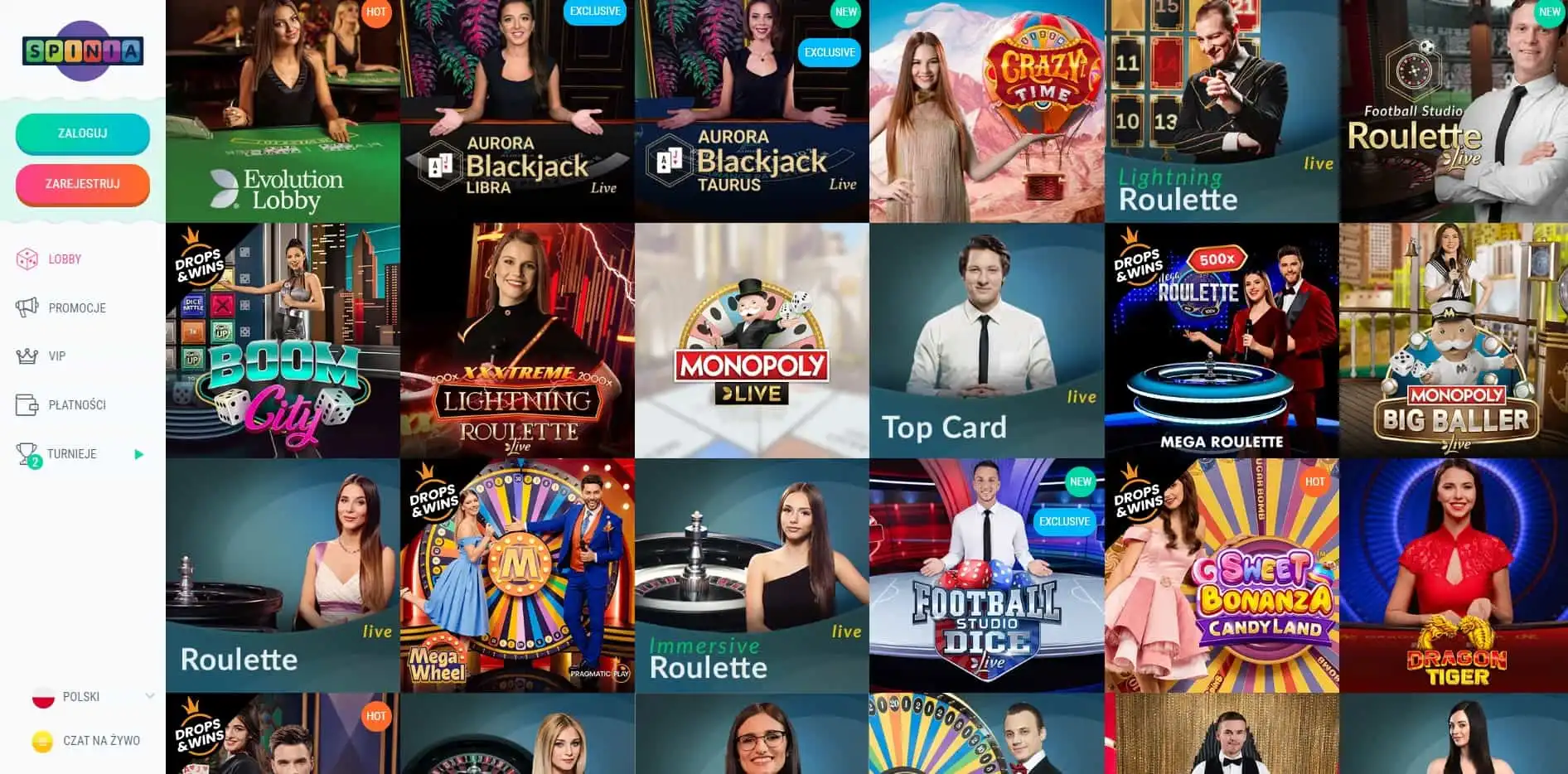 Spinia Casino Review